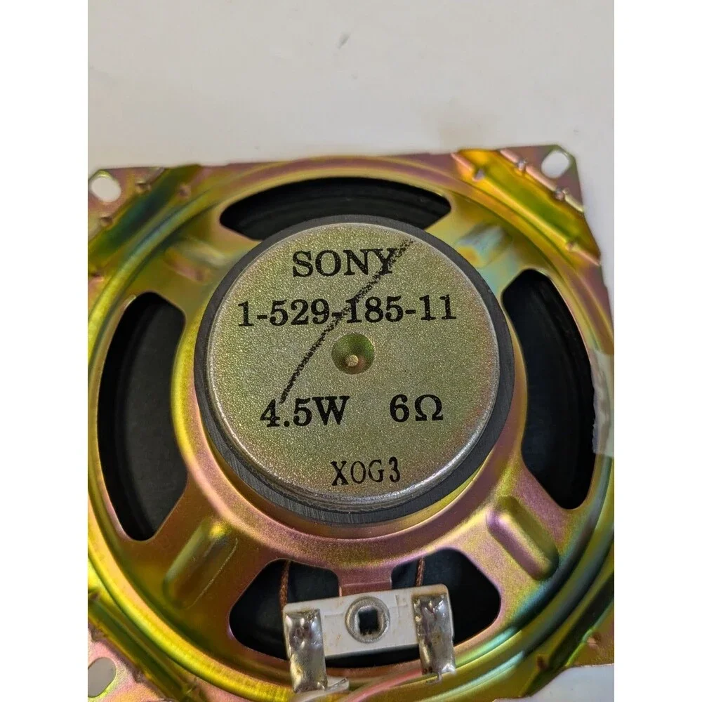 Sony 1-529-185-11 Home Speakers Pair 4.5W 6Ω Wired 1.0Ch Gold Black Metal